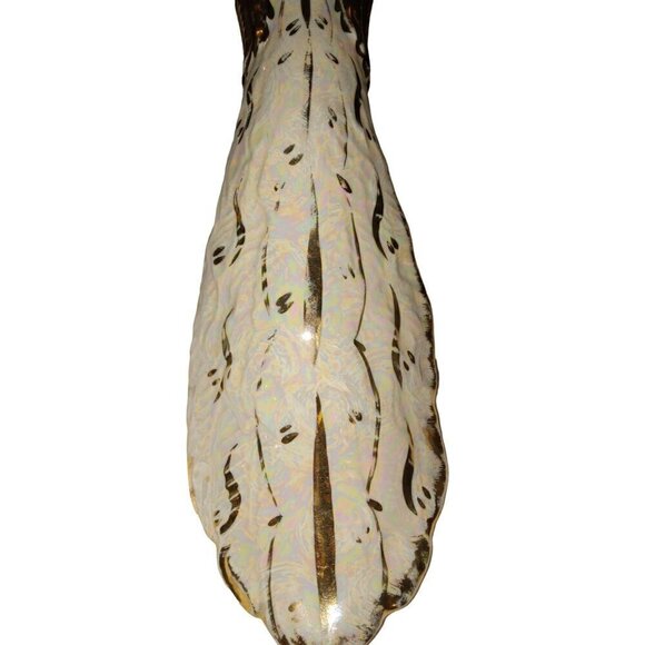 Vintage Bel-Air Pottery USA Lusterware with Gold Gifting Set of 3 Peacocks - Picture 6 of 16